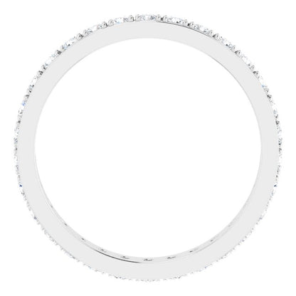 3/8 CTW Natural Diamond Eternity Band, 3 mm