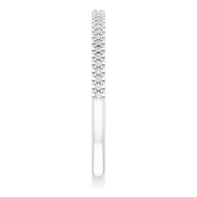 14K White Gold 1/10 CTW Natural Diamond Anniversary Band