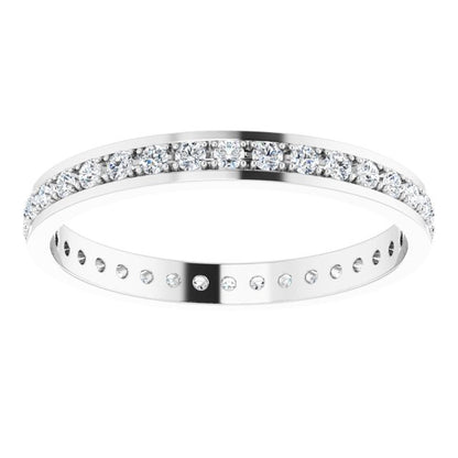 1/2 CTW Natural Diamond Eternity Band, 2.9 mm