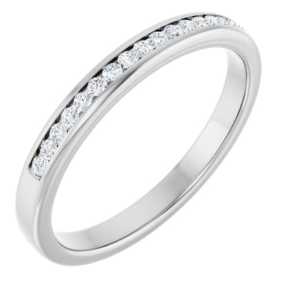 1/4 CTW Lab-Grown Diamond Channel-Set Band