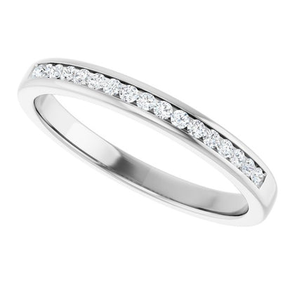 1/4 CTW Lab-Grown Diamond Channel-Set Band