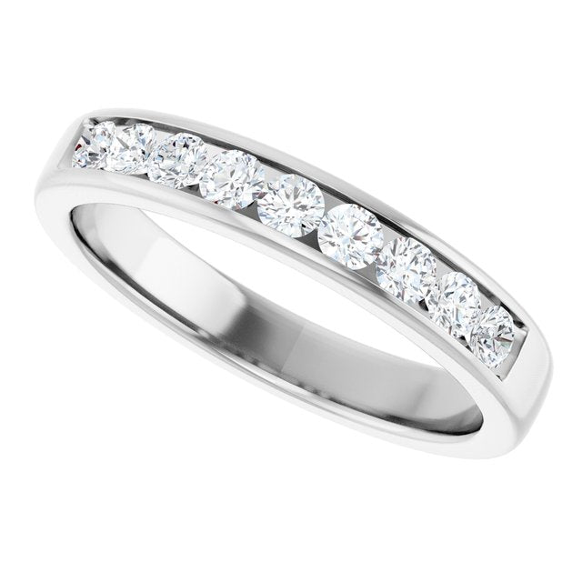 3/4 CTW Lab-Grown Diamond Channel-Set Band