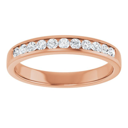 1/2 CTW Natural Diamond Band, 3.54 mm