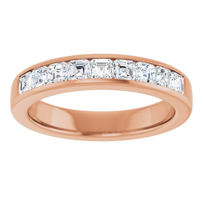 14K Rose Gold 1 3/8 CTW Natural Diamond Band