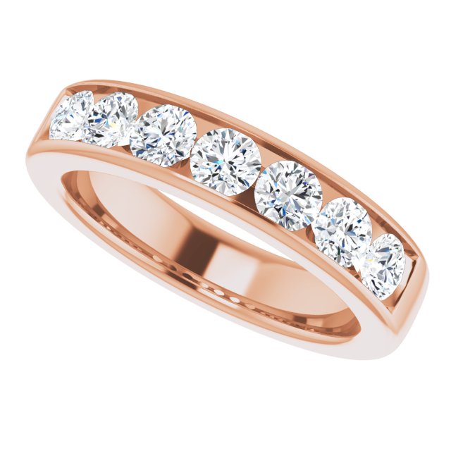 14K Rose Gold 1 7/8 CTW Natural Diamond Band