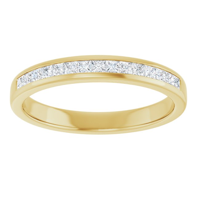 14K Yellow Gold 1/2 CTW Natural Diamond Band, 3.03 mm