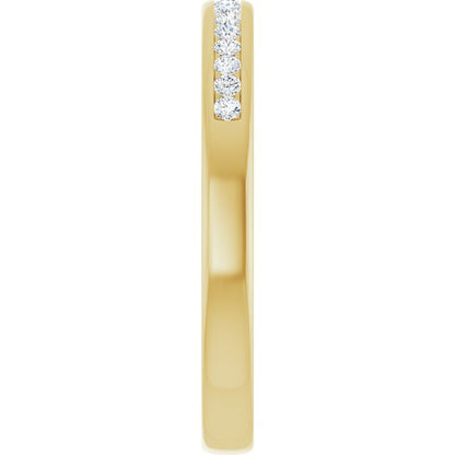 1/4 CTW Lab-Grown Diamond Channel-Set Band