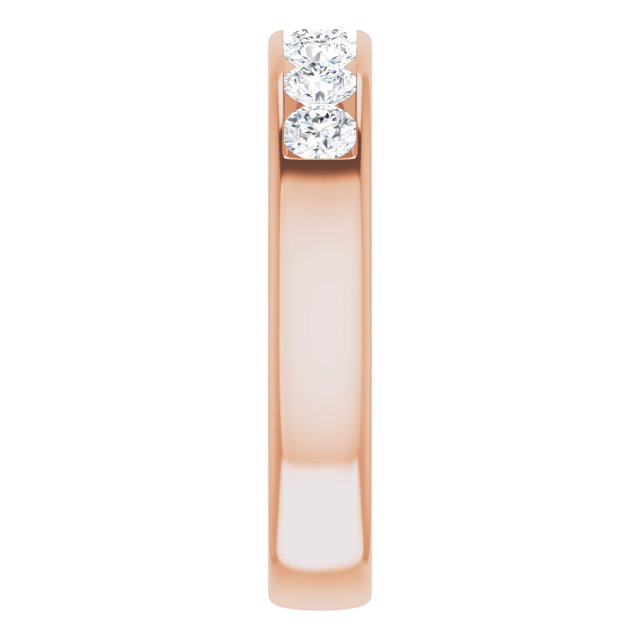 14K Rose Gold 1 CTW Natural Diamond Band