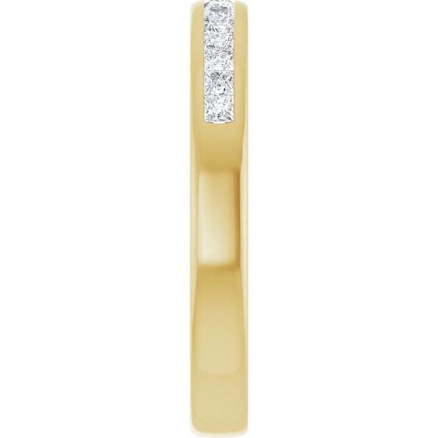14K Yellow Gold 1/2 CTW Natural Diamond Band, 3.03 mm