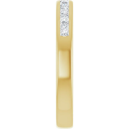 14K Yellow Gold 1/2 CTW Natural Diamond Band, 3.03 mm