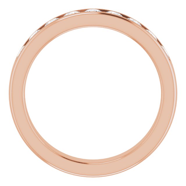 14K Rose Gold 1 CTW Natural Diamond Band