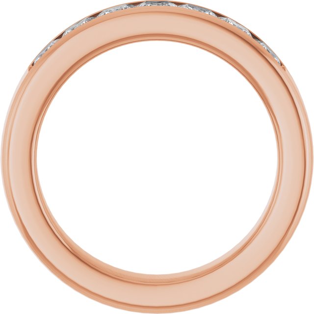 14K Rose Gold 1 3/4 CTW Natural Diamond Band