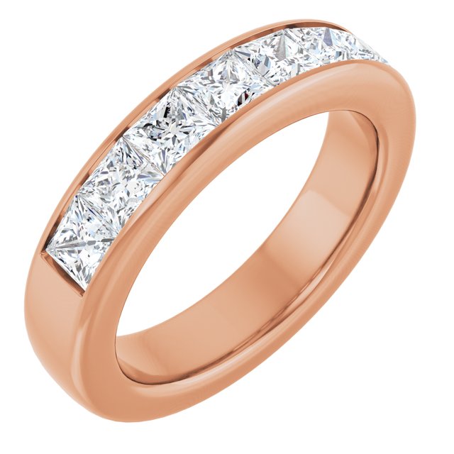 14K Rose Gold 2 3/4 CTW Natural Diamond Band