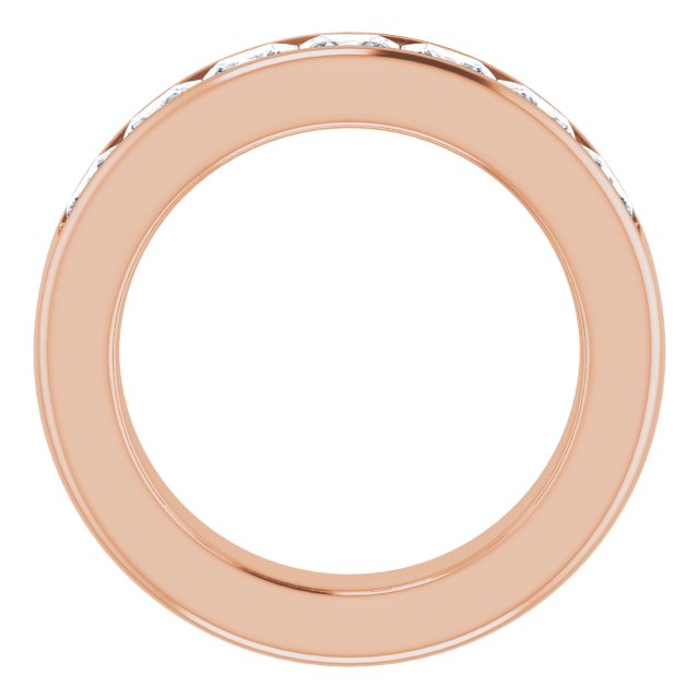 14K Rose Gold 3 3/4 CTW Natural Diamond Band