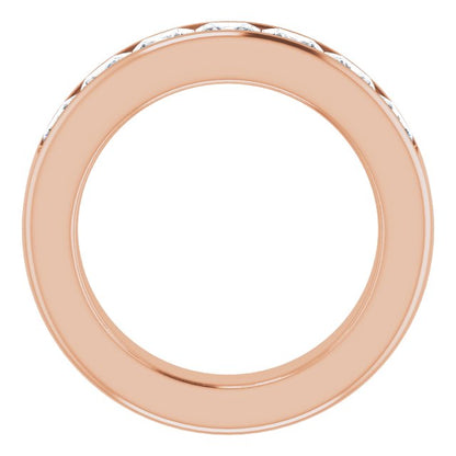 14K Rose Gold 3 3/4 CTW Natural Diamond Band