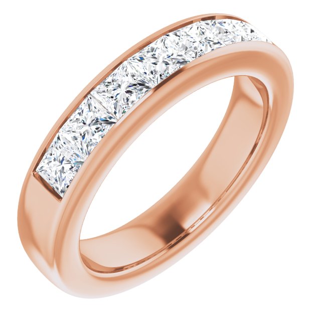 14K Rose Gold 2 1/8 CTW Natural Diamond Band