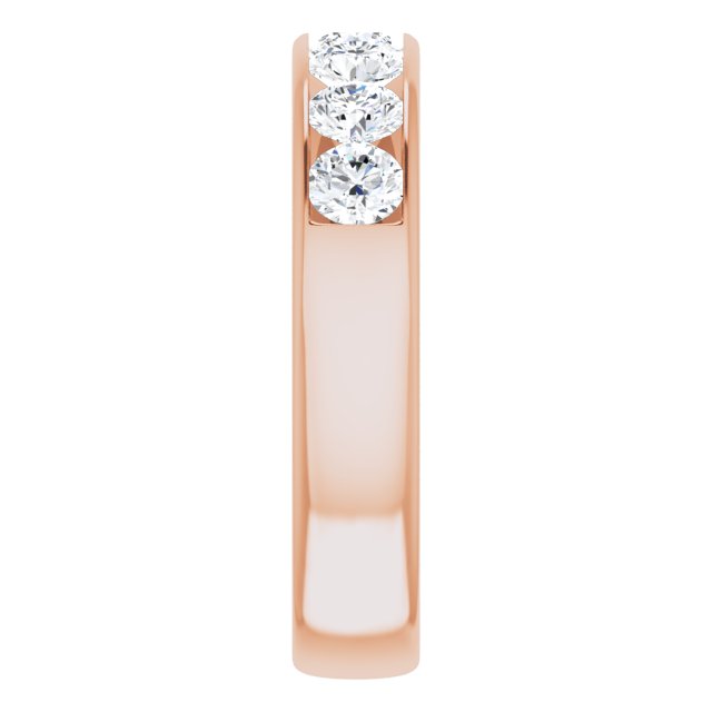 14K Rose Gold 1 7/8 CTW Natural Diamond Band