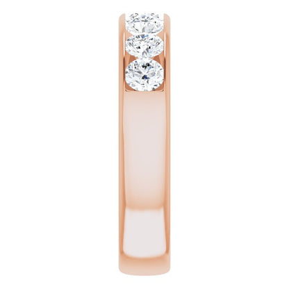 14K Rose Gold 1 7/8 CTW Natural Diamond Band