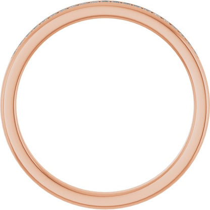 14K Rose Gold 1/4 CTW Natural Diamond Band