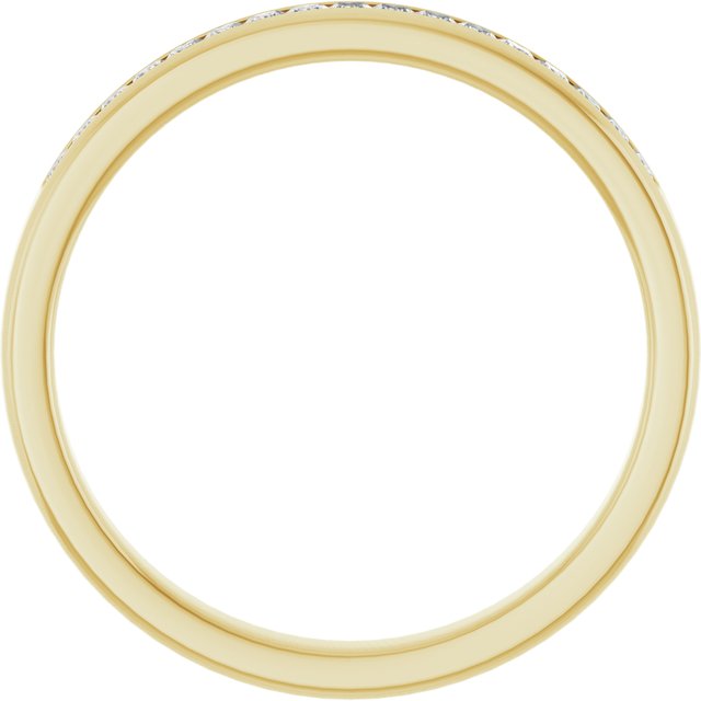 14K Yellow Gold 3/8 CTW Natural Diamond Band