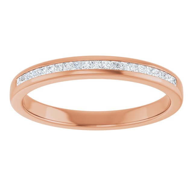 14K Rose Gold 1/4 CTW Natural Diamond Band