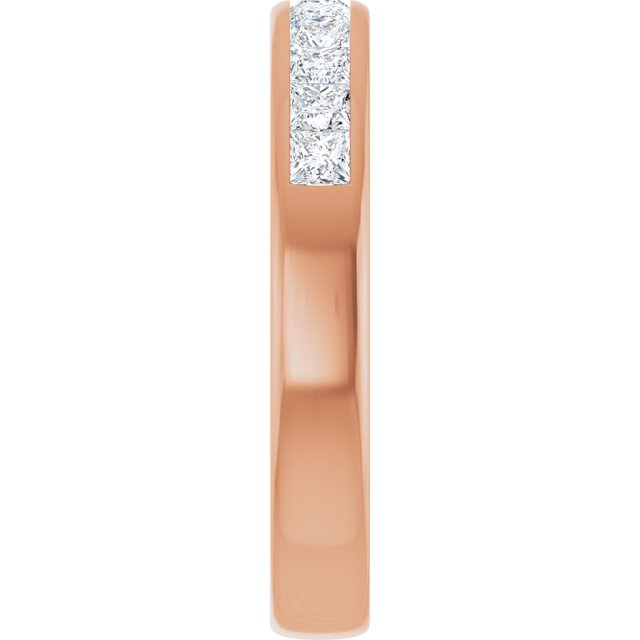 14K Rose Gold 1 CTW Natural Diamond Band