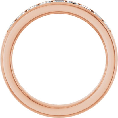 14K Rose Gold 1 3/8 CTW Natural Diamond Band