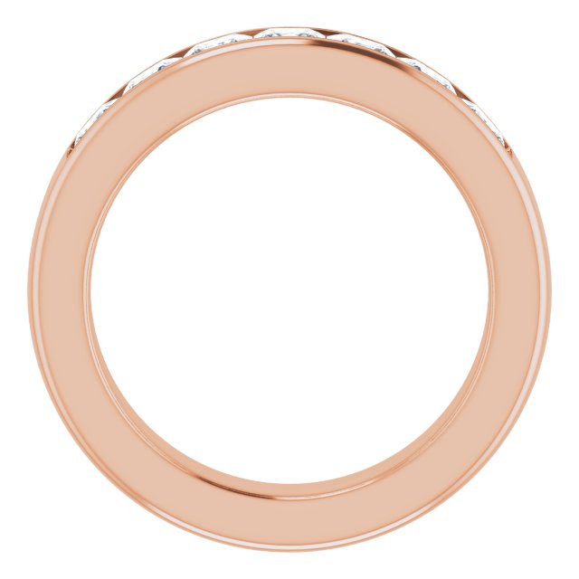 14K Rose Gold 2 1/8 CTW Natural Diamond Band