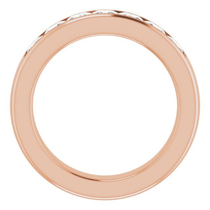 14K Rose Gold 2 1/8 CTW Natural Diamond Band