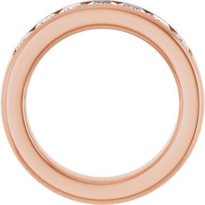 14K Rose Gold 2 3/4 CTW Natural Diamond Band