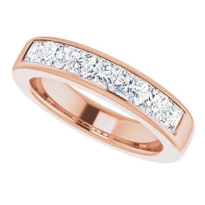 14K Rose Gold 2 1/8 CTW Natural Diamond Band