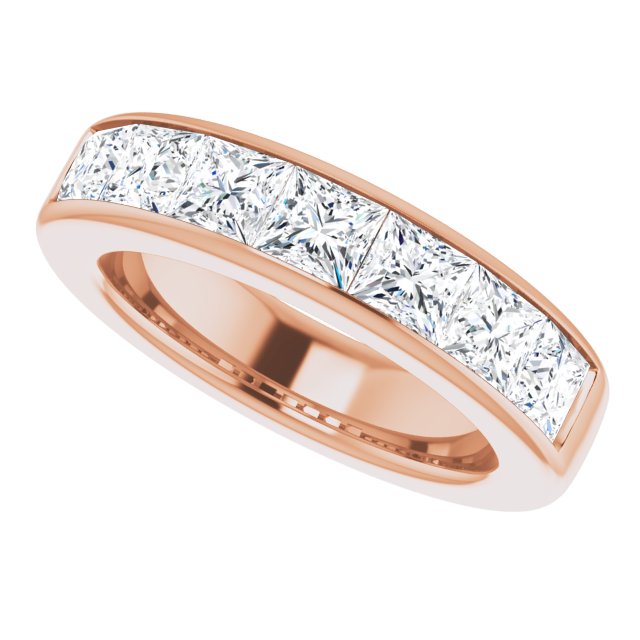14K Rose Gold 3 3/4 CTW Natural Diamond Band