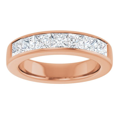 14K Rose Gold 2 3/4 CTW Natural Diamond Band