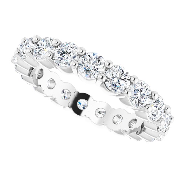 1 5/8 CTW Natural Diamond Eternity Band, 3.3 mm