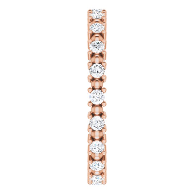 14K Rose Gold 3/8 CTW Natural Diamond Eternity Band