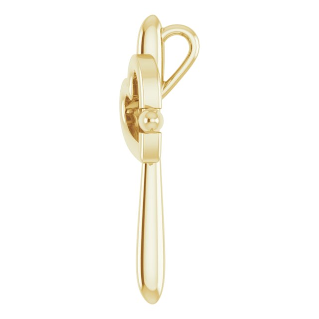 Cross with Heart Pendant