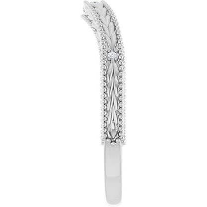 .03 CTW Natural Diamond Contour Band, 2.3 mm