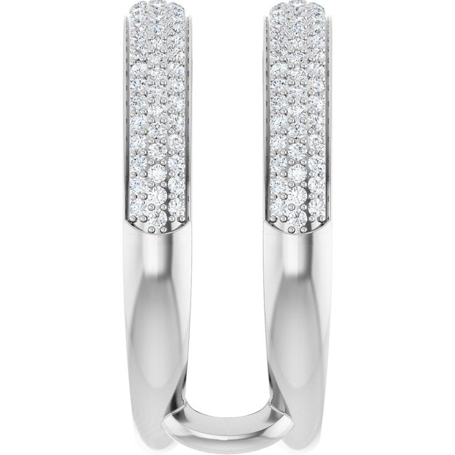1/2 CTW Natural Diamond Ring Guard, Pavé-Style
