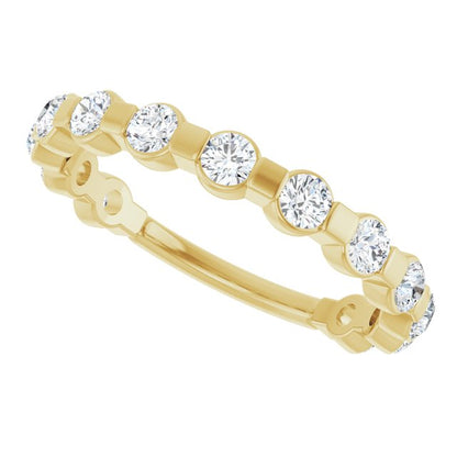 14K Yellow Gold 3/4 CTW Natural Diamond Anniversary Band, 3 mm