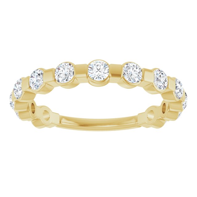 14K Yellow Gold 3/4 CTW Natural Diamond Anniversary Band, 3 mm