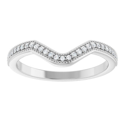 .07 CTW Natural Diamond Matching Band, 2.3 mm