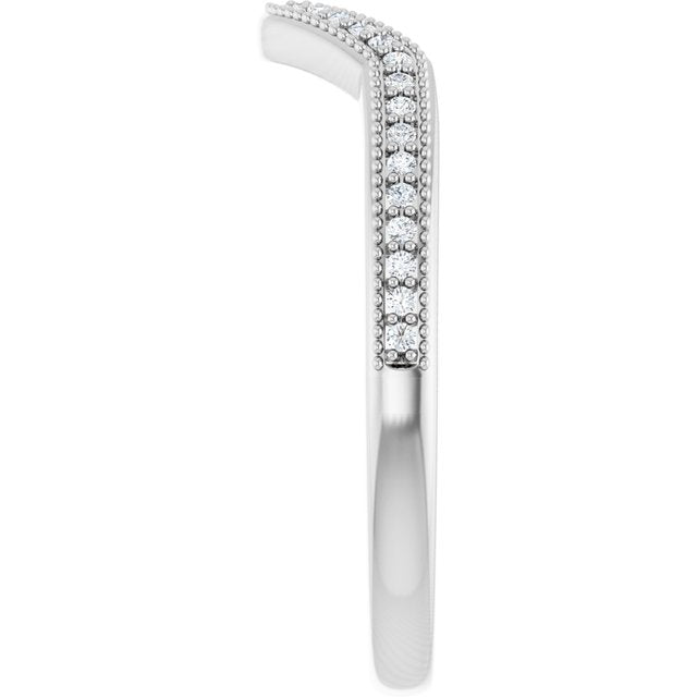 .07 CTW Natural Diamond Matching Band, 2.3 mm