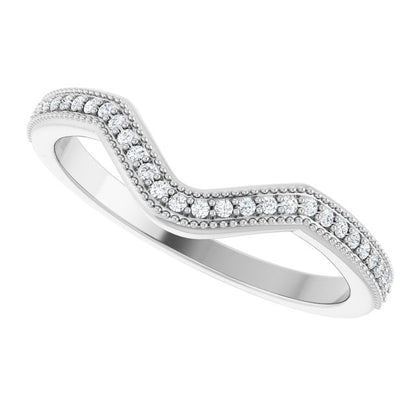 .07 CTW Natural Diamond Matching Band, 2.3 mm