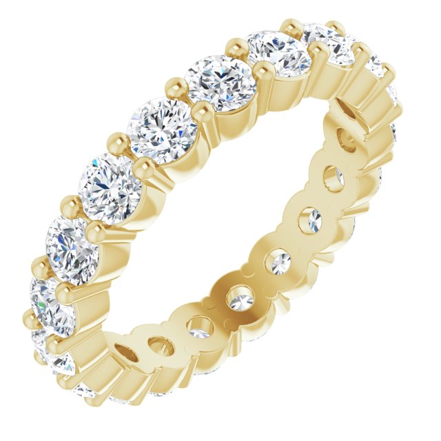 1 5/8 CTW Natural Diamond Eternity Band, 3.3 mm