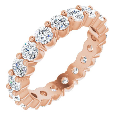 1 5/8 CTW Natural Diamond Eternity Band, 3.3 mm