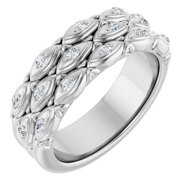1/4 CTW Natural Diamond Anniversary Band, 7.01 mm