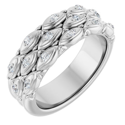 1/4 CTW Natural Diamond Anniversary Band, 7.01 mm