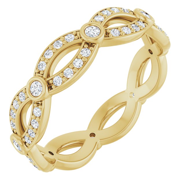 3/8 CTW Diamond Eternity Band, 4.9 mm