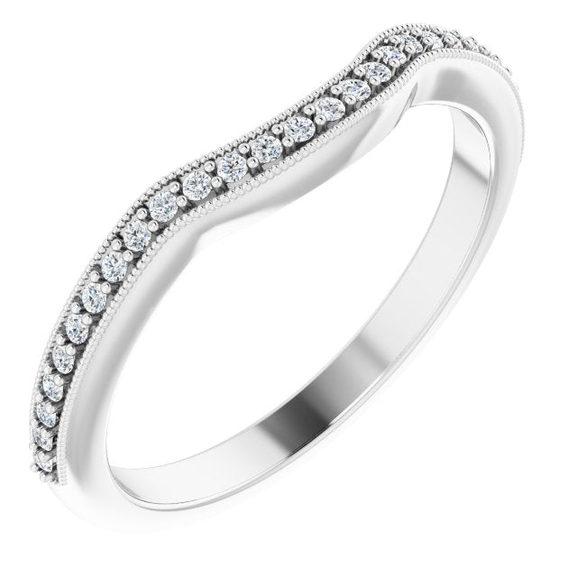 1/10 CTW Natural Diamond Matching Band, 2.3 mm