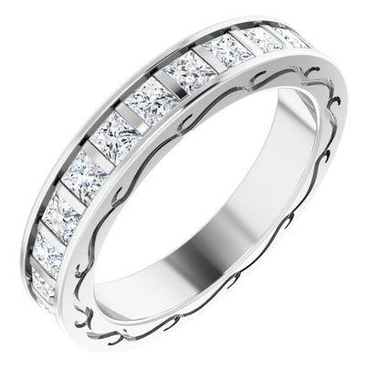 2 1/3 CTW Natural Diamond Eternity Band, 3.83 x 22.45 mm